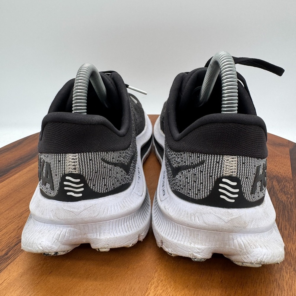 Hoka One One Kawana Women's Size 8.5US Black/White Textile Synthetic Shoes - Picture 5 of 9